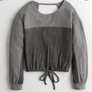 Hollister waffle back sweater